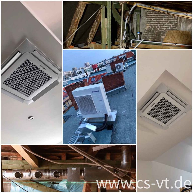 Klimatisierung eines kompletten Dachgeschosses - CS Versorgungstechnick